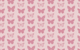 Картинка бабочки, фоновое изображение, розовый, узор, декор, природа, красота