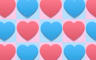 Картинка сердца, обои, любовь, дизайн, цвета, графика, модерн