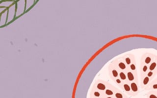 Картинка фрукты, иллюстрация, дизайн, пастельные цвета, графика, обои, естественные, природа