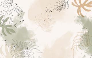 Картинка листья, фоны, природа, абстракция, декор, вектор, минимализм
