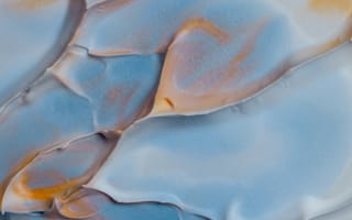 Картинка абстракция, цвет, текстура, гладкий, синий, оранжевый, арт