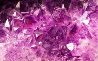 Картинка кристаллы, аметист, минералы, фиолетовый, декор, природа, обои