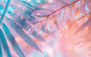 Картинка листья, природа, фон, абстракция, цвет, розовый, синий, освещение, гладкий, текстура