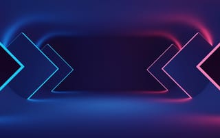 Картинка абстракция, футуризм, графика, неон, технологии, дизайн, фон