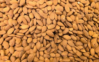 Картинка миндаль, орехи, еда, здоровье, питание, закуска, продукты