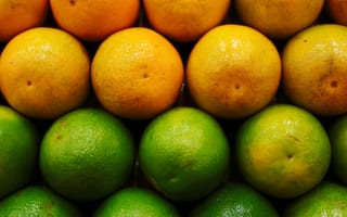 Картинка апельсины, лимоны, фрукты, цитрусовые, еда, натуральные, цвета