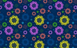 Картинка узоры, цветы, фоны, графика, абстракция, декор, яркие цвета