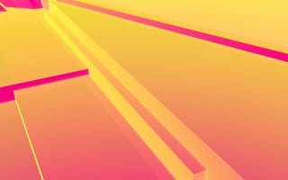 Картинка абстракция, цвет, графика, фон, желтый, розовый, минимализм