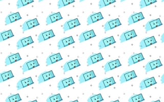 Картинка обои, компьютер, гаджеты, технологии, мультфильм, дизайн, вектор