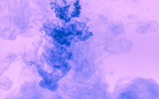 Картинка краска, жидкость, абстракция, синий, фон, туман, арт