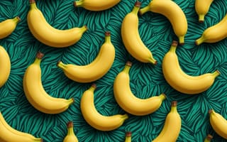 Картинка бананы, зелёный, фрукты, обои, природа, тропики, декор