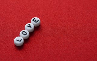 Картинка любовь, красный, обои, декор, праздник, эмоции, стиль