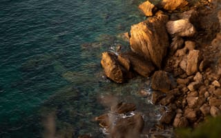 Картинка море, скалы, природа, пейзаж, водная гладь, камни, отдых