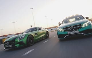 Картинка автомобили, Мерседес, спорткары, зеленый, дорога, скорость, дизайн
