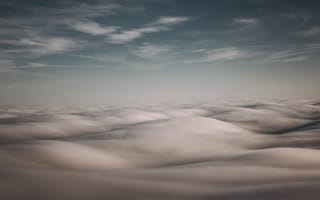 Картинка облака, небо, пейзаж, природа, гладь, мягкие формы, атмосфера