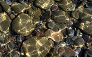 Картинка камни, вода, природа, отражение, пейзаж, мир, спокойствие