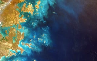 Картинка океан, природа, вода, пейзаж, картография, цвета, земля