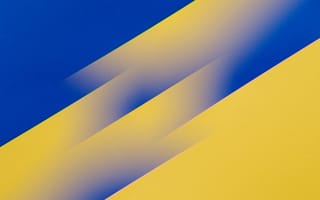 Картинка абстракция, цвета, синий, желтый, фоны, гладкий, минимализм