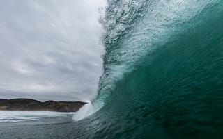 Картинка волна, океан, природа, море, пейзаж, небо, водная поверхность