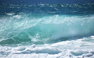 Картинка океан, волны, море, природа, пейзаж, синий, вода, лето, отдых