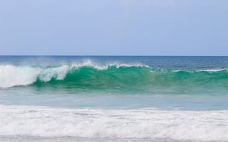 Картинка океан, волны, море, пейзаж, природа, пляж, синий