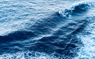 Картинка океан, волны, вода, природа, синий, пейзаж, море
