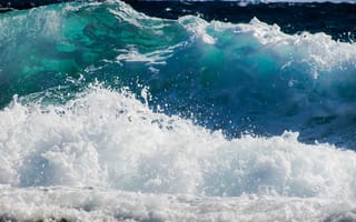 Картинка море, волны, океан, природа, вода, пейзаж, синий