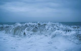 Картинка море, волны, океан, пейзаж, природа, небо, шторм