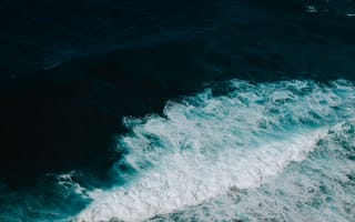 Картинка океан, волны, море, природа, пейзаж, синий, водная поверхность