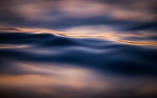 Картинка вода, волны, спокойствие, природа, гладь, отражение, синий