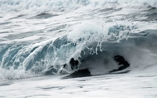 Картинка океан, волны, море, природа, вода, пейзаж, синий