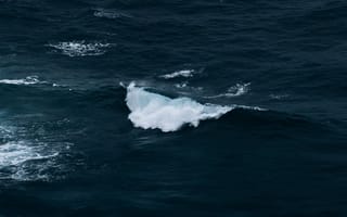 Картинка океан, волны, вода, природа, море, пейзаж, синий