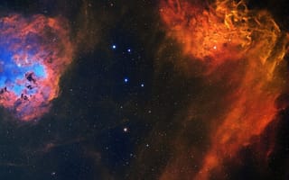Картинка космос, галактика, звезды, небесные тела, облака, астрономия, картинки для рабочего стола