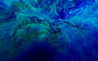 Картинка космос, галактика, обои, звезды, небо, абстракция, синий