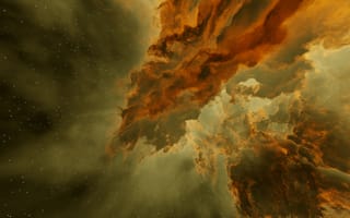 Картинка космос, облака, галактика, звезды, небо, астрономия, космический