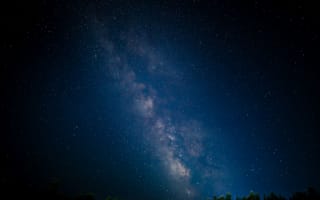 Картинка галактика, звезды, ночное небо, космос, астрономия, пейзаж, млечный путь