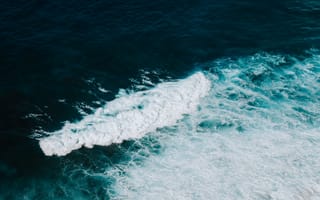 Картинка океан, волны, море, природа, пейзаж, синий, водная поверхность