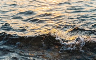 Картинка вода, море, волны, солнце, природа, пейзаж, отражение