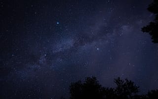 Картинка звезды, галактика, ночное небо, космос, астрономия, природа, темнота
