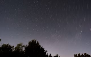 Картинка звезды, небо, ночь, астрономия, пейзаж, долгая экспозиция, природа