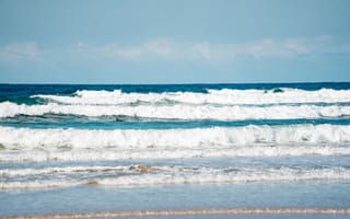 Картинка море, волны, пляж, отдых, лето, природа, солнце
