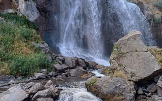 Картинка водопад, природа, камни, река, пейзаж, зелень, вода
