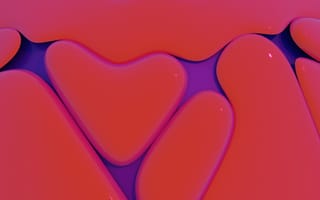 Картинка сердце, абстракция, гладкий, розовый, дизайн, текстура, графика