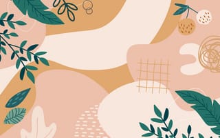 Картинка абстракция, растения, графика, декор, фоны, цвета, модерн, узоры, природа, арт