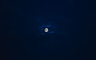Картинка природа, луна, ночь
