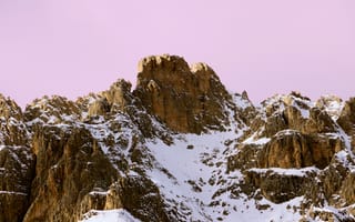Картинка горы, гора, природа, пейзаж, скала, снег, белый, зима
