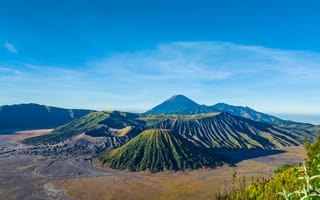 Картинка горы, гора, природа, Бромо, Проболинго, Восточная Ява, Индонезия, пейзаж, вулкан, вулканический