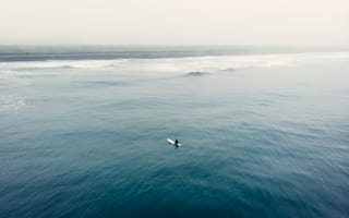 Картинка океан, море, вода, природа, серфинг, волна, сверху, c воздуха, аэросъемка, съемка с дрона