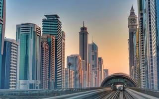 Картинка города, здания, дома, город, Дубай, ОАЭ, Объединенные Арабские Эмираты, небоскреб, высокий, здание