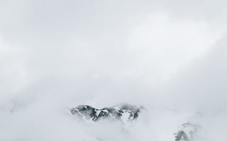 Картинка горы, гора, природа, Денали, национальный парк, США, туман, дымка